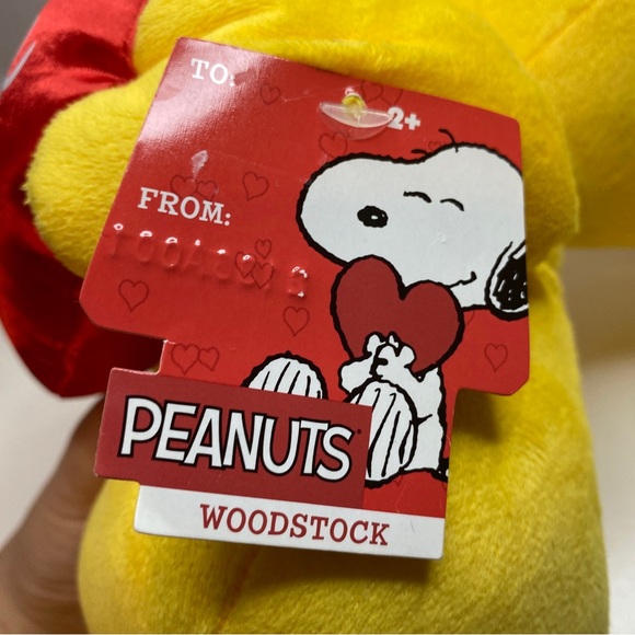 NEW - Peanuts Valentine’s Day Large 15 Inch Plush Woodstock w/ Heart Gift - Picture 4 of 6